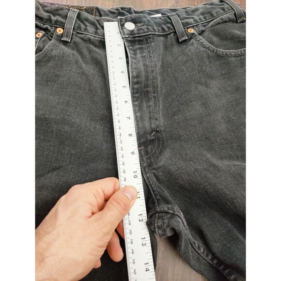 Vintage Levis 560 Jeans Mens 36x30 Black Denim Loose Fit Tapered Leg Y2K A34x28* - Picture 4 of 10